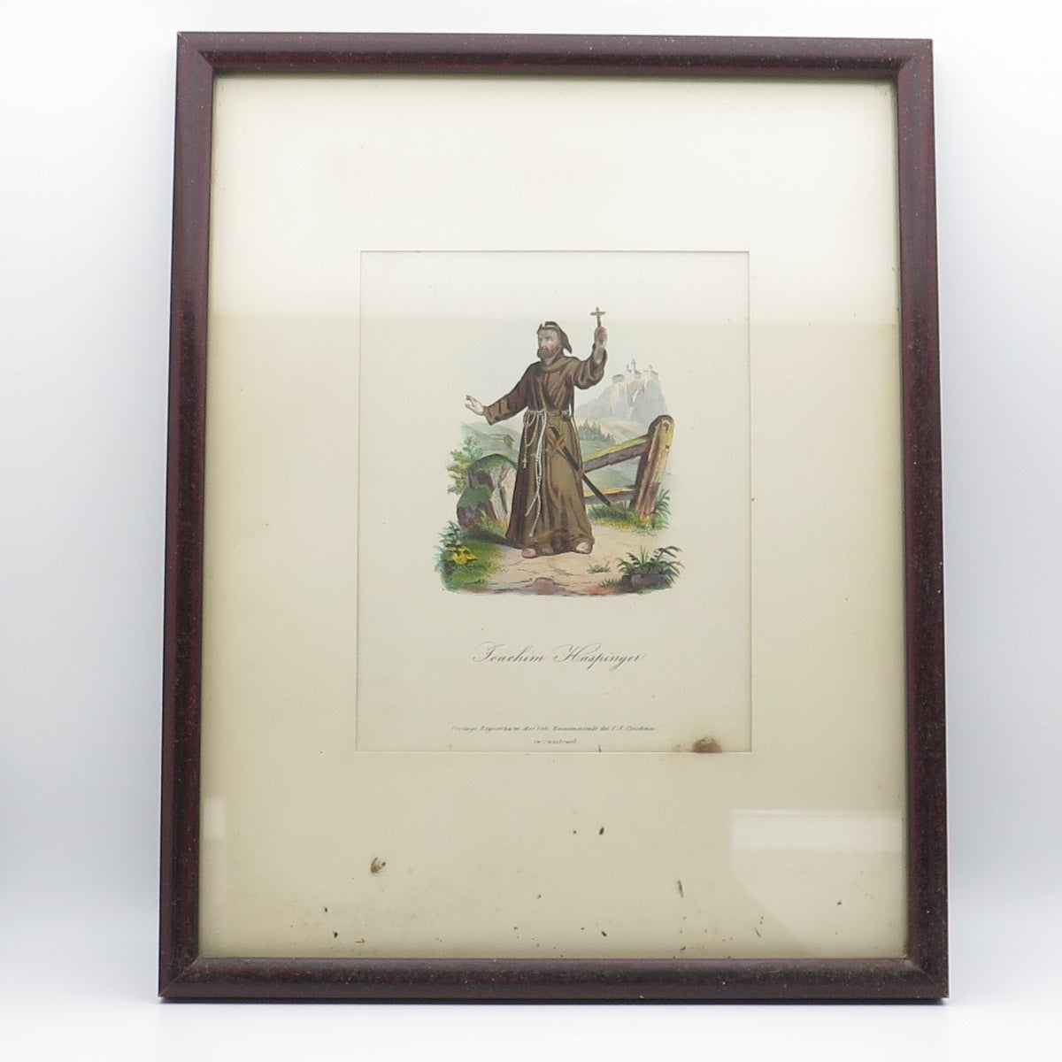ANTIQUE End XIX Hand-Colored Lithograph Joahim Hastinger C.A.Czichna