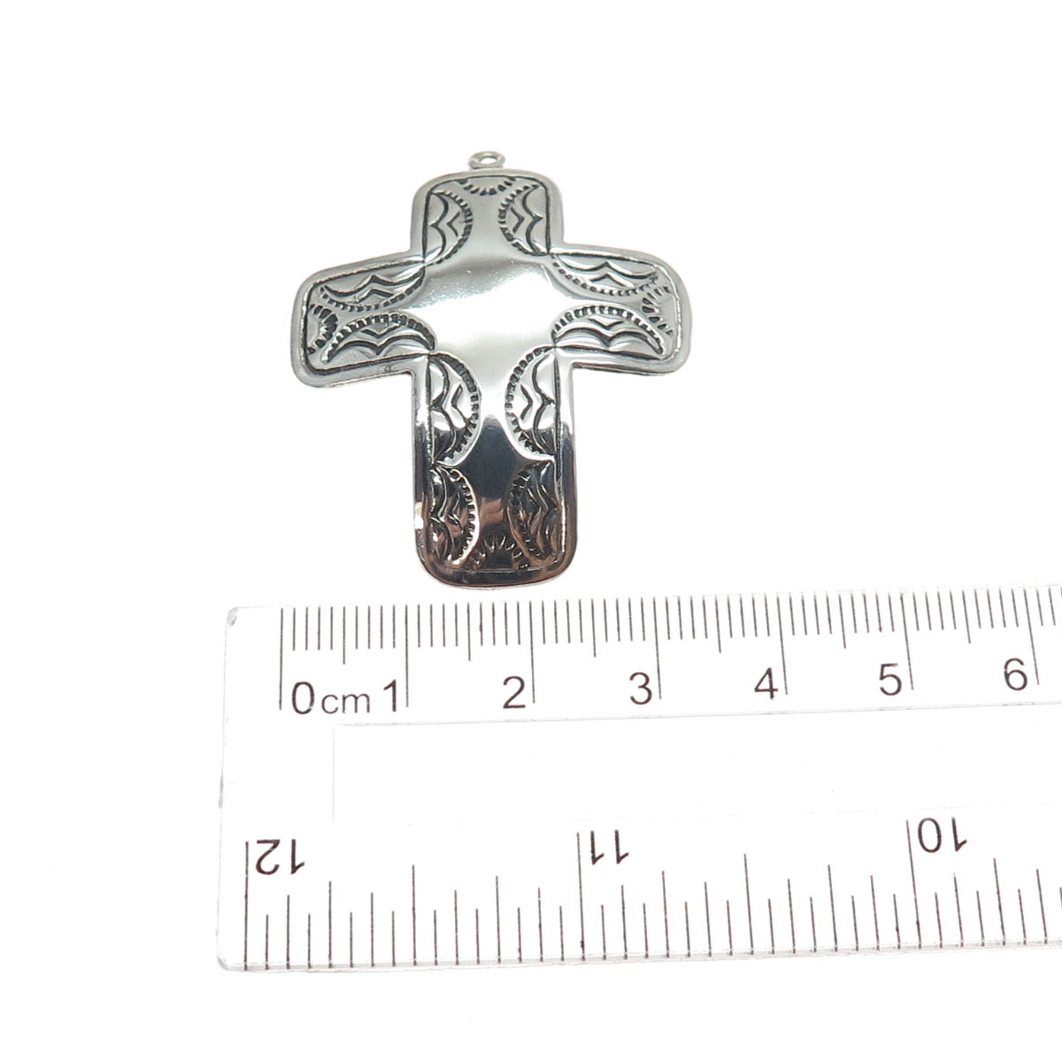 SIDNEY EVAN 925 Sterling Silver Vintage Cross Oxidized Charm Pendant