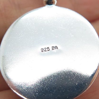 SUARTI BALI 925 Sterling Silver Vintage Real MOP Beaded Charm Pendant