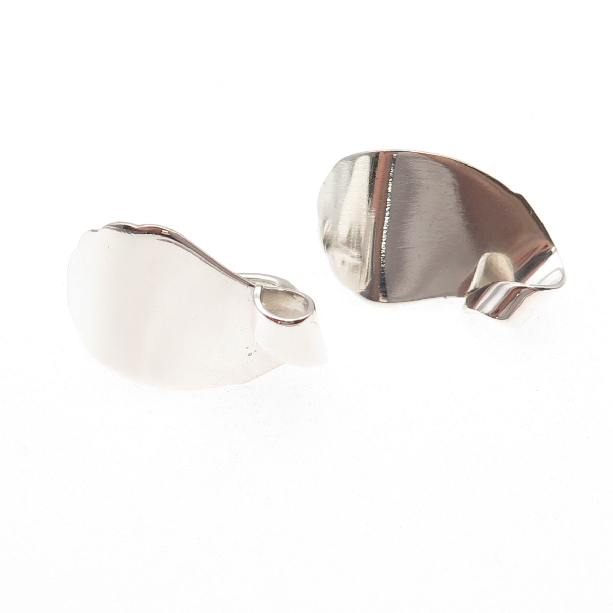 Felch Danecraft 925 Sterling Silver Vintage Modernist Screw Back Earrings
