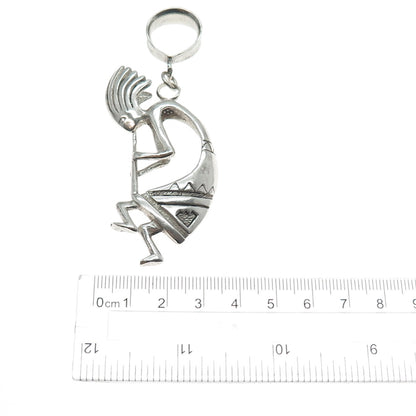 Old Pawn 925 Sterling Silver Vintage Southwestern Kokopelli Tribal Charm Pendant