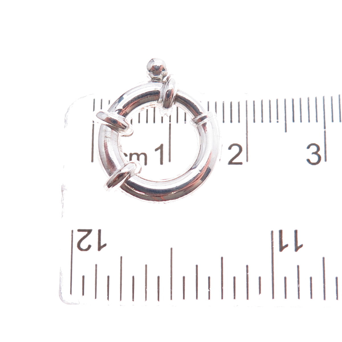 925 Sterling Silver Vintage Bracelet / Necklace Spring Ring Lock Clasp