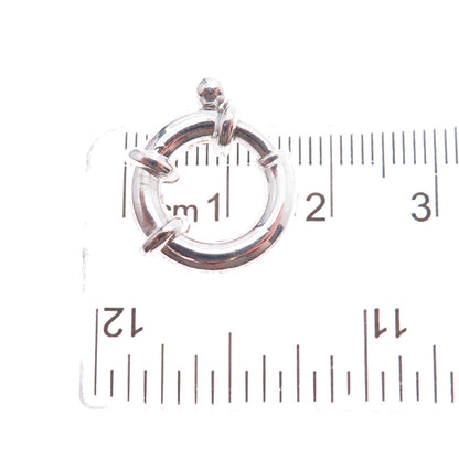 925 Sterling Silver Vintage Bracelet / Necklace Spring Ring Lock Clasp
