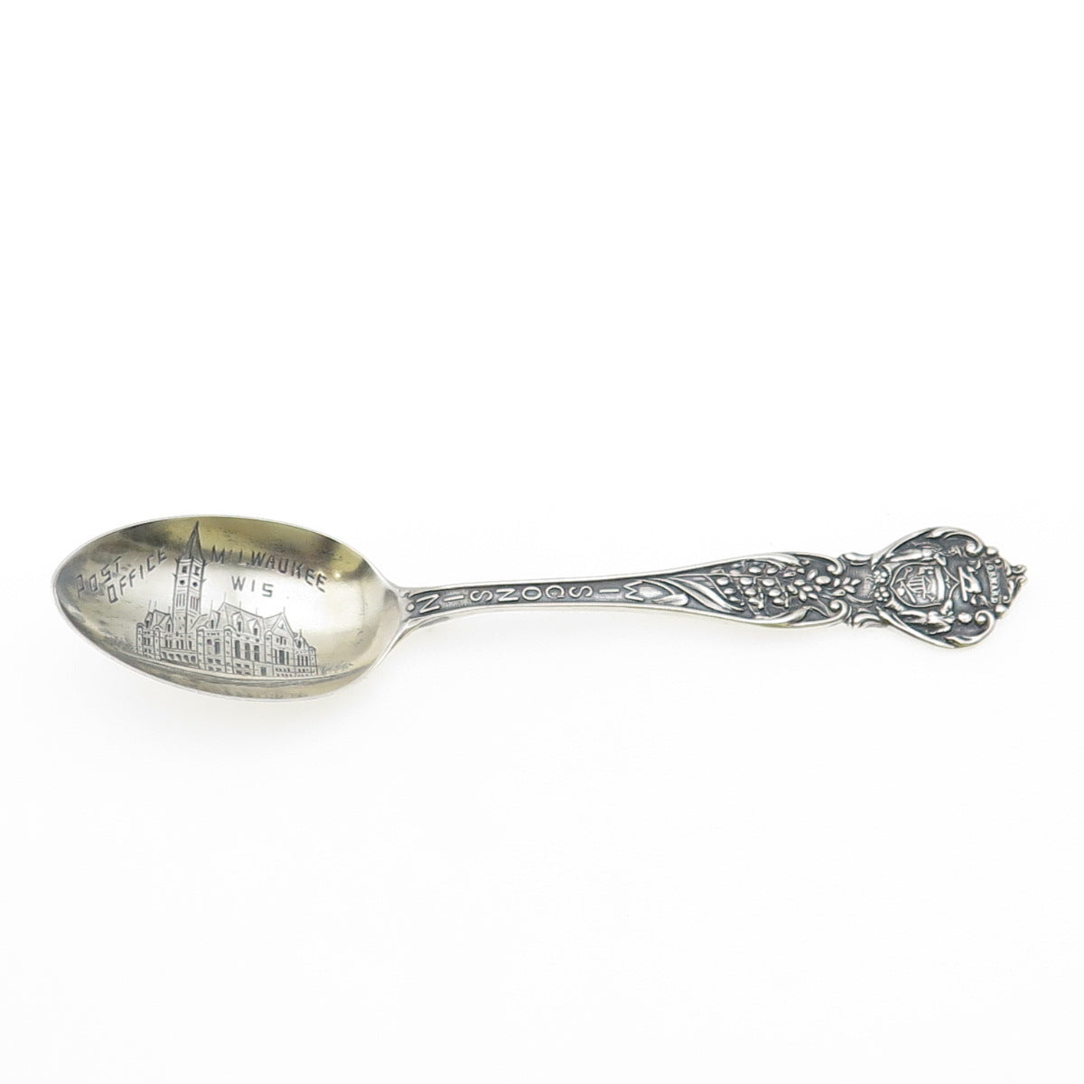Fessenden & Co. 925 Sterling Silver Antique Art Deco Wisconsin Coffee Spoon