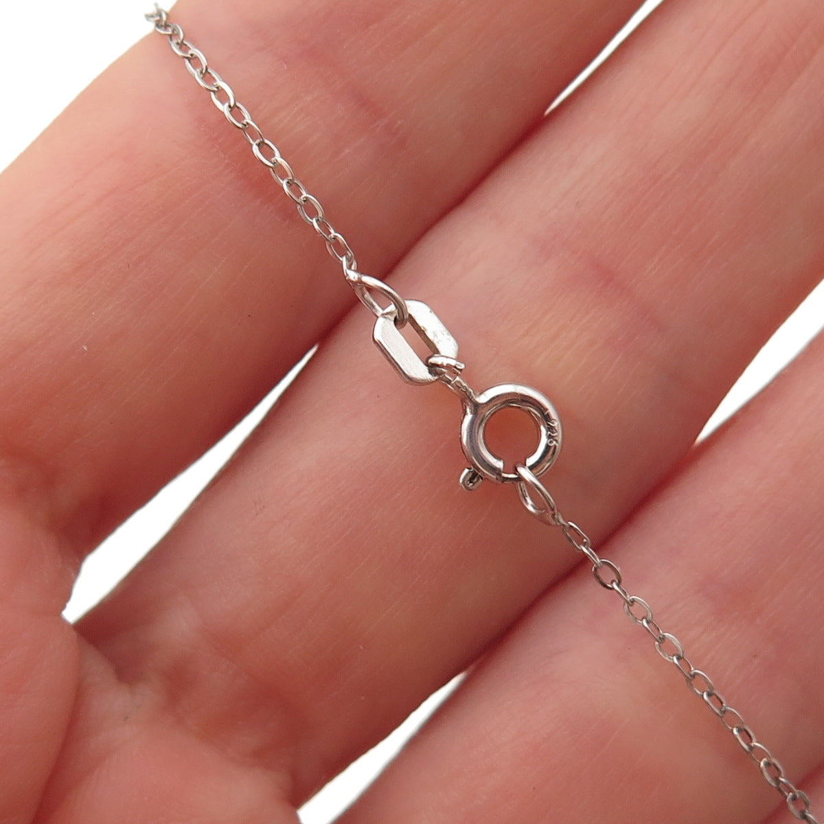 Chuck Clemency 925 Sterling Real Tanzanite White Topaz Cable Chain Necklace 20"