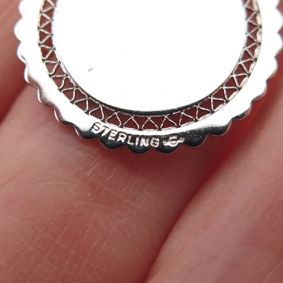 Griffith & Sons 925 Sterling Silver Vintage Happy Anniversary Charm Pendant