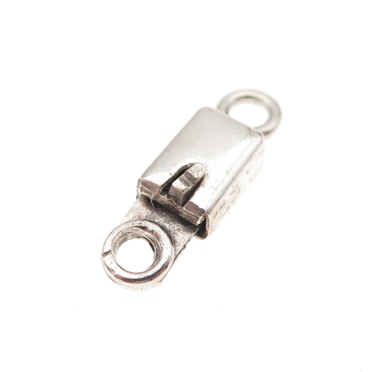 925 Sterling Silver Vintage Mexico Bracelet / Necklace Box Lock Clasp