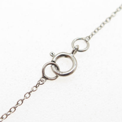 925 Sterling Silver "Kenaya" Personalized Nameplate Cable Chain Necklace 14"