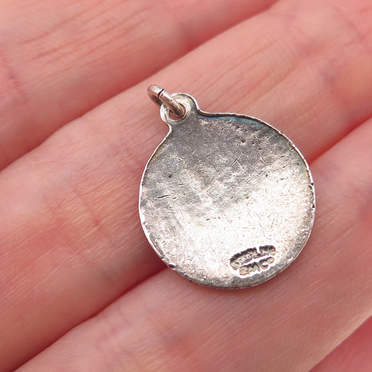 Breadner Co. 925 Sterling Vintage Enamel Government House Nassau Charm Pendant