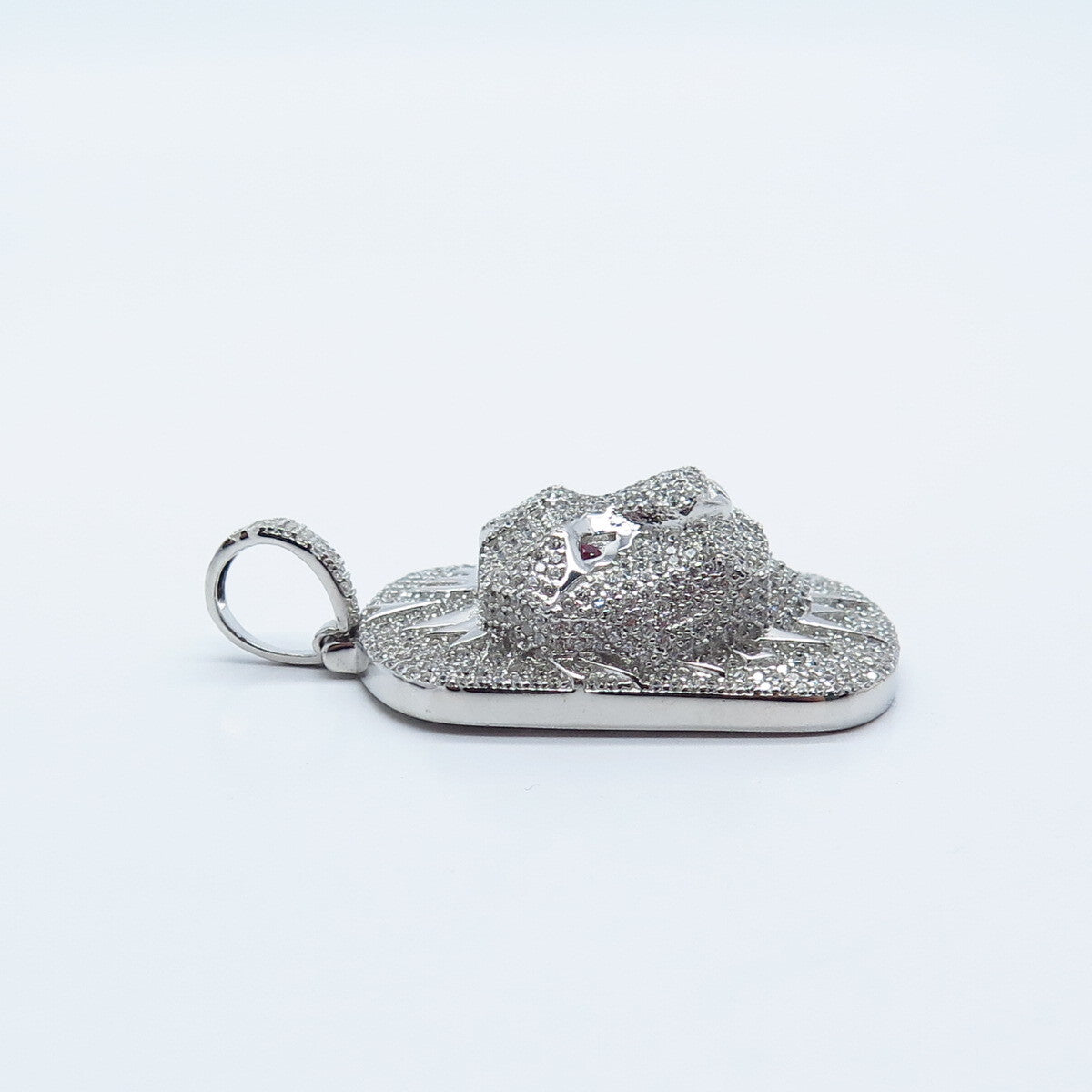 925 Sterling Silver Lab-Created Ruby & C Z Wile Animal Pendant