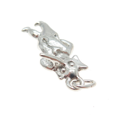 925 Sterling Silver Vintage Elephant Heart Cartoon Charm Pendant