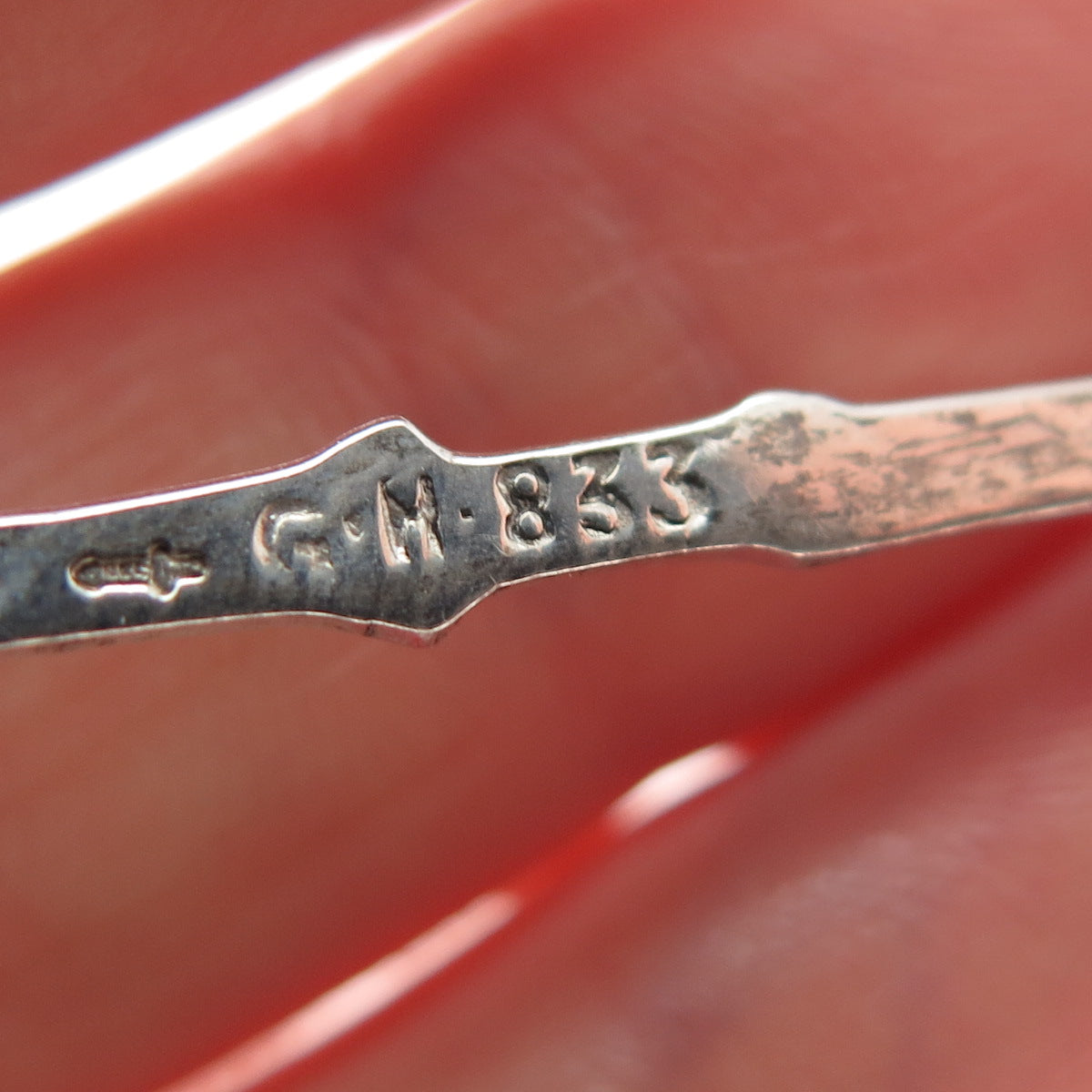GEBR. HUISMAN GH3 833 Silver Antique Dutch Brussels Coat of Arms Coffee Spoon