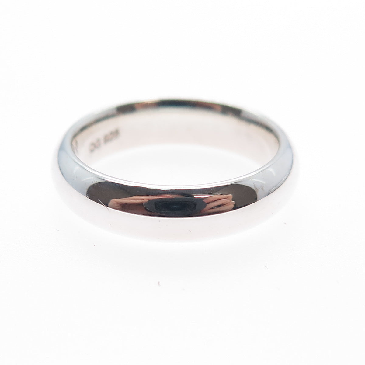925 Sterling Silver Vintage Classic Wedding Band Ring Size 6.25