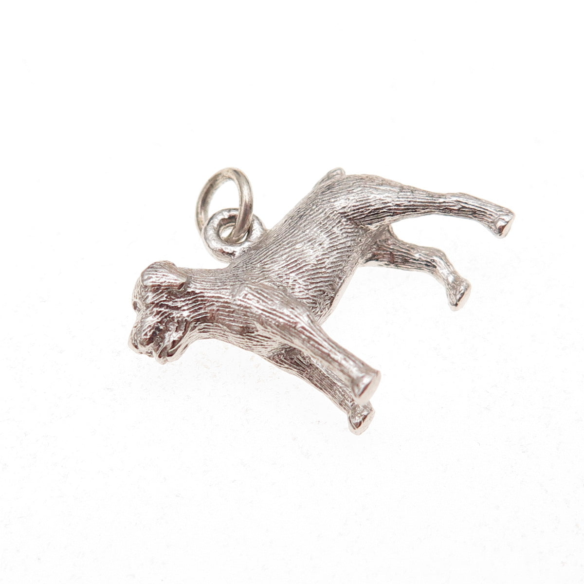 J.M. Fisher 925 Sterling Silver Vintage Rottweiler Dog 3D Charm Pendant