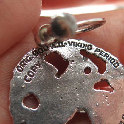 DAVID ANDERSEN 925S Sterling Vintage Norway Viking Period Screw Back Earrings