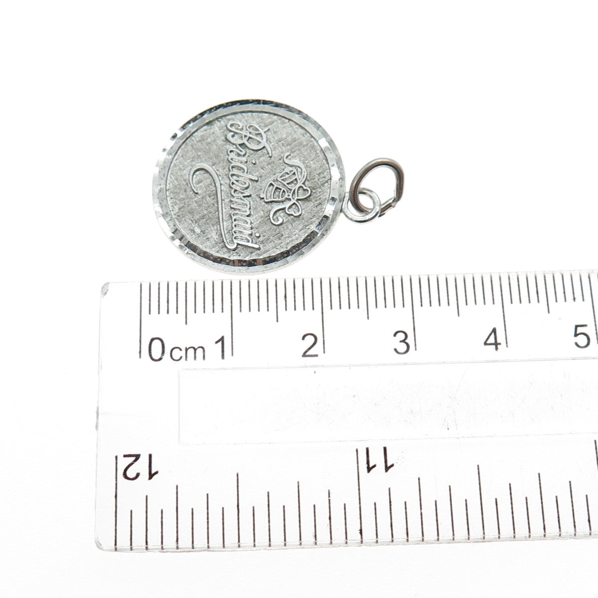 LAMODE 925 Sterling Silver Vintage Bridesmaid Charm Pendant