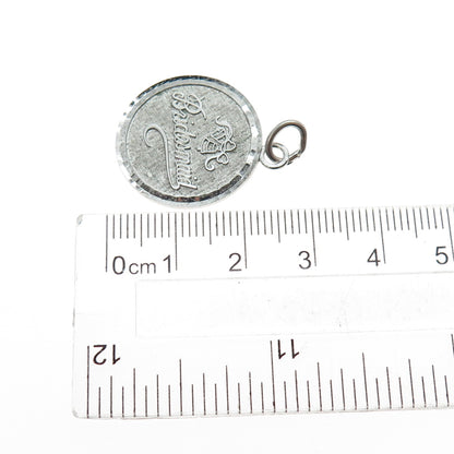 LAMODE 925 Sterling Silver Vintage Bridesmaid Charm Pendant