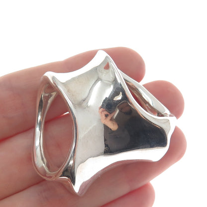 ROBERT LEE MORRIS 925 Sterling Silver Vintage Modernist Slide Pendant
