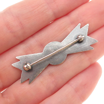 Amico 925 Sterling Silver Antique WWII Enamel US Air Force Pin Brooch