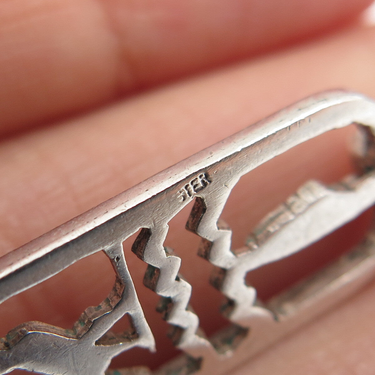 925 Sterling Silver Vintage Egyptian Cartouche Pendant