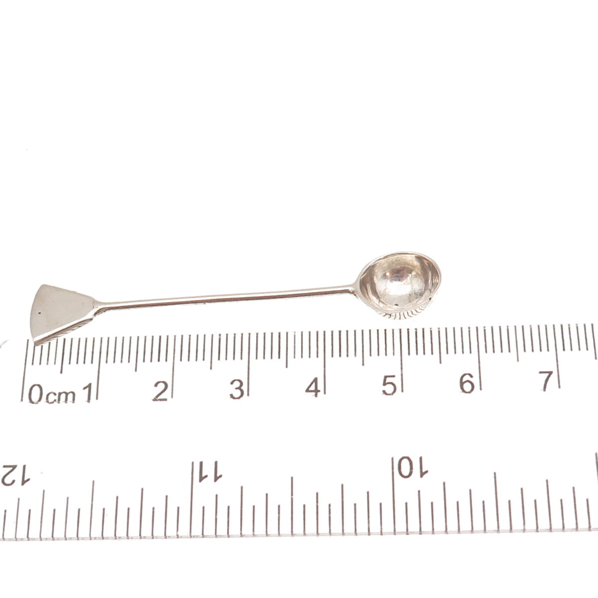 925 Sterling Silver Vintage Mexico Oxidized Sniffer Spoon
