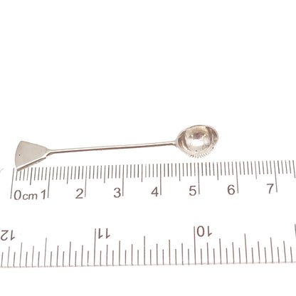 925 Sterling Silver Vintage Mexico Oxidized Sniffer Spoon