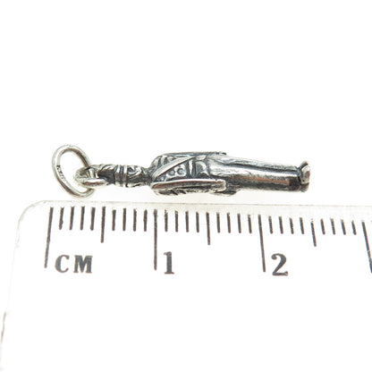 925 Sterling Silver Antique Art Deco Royal Guard 3D Pendant