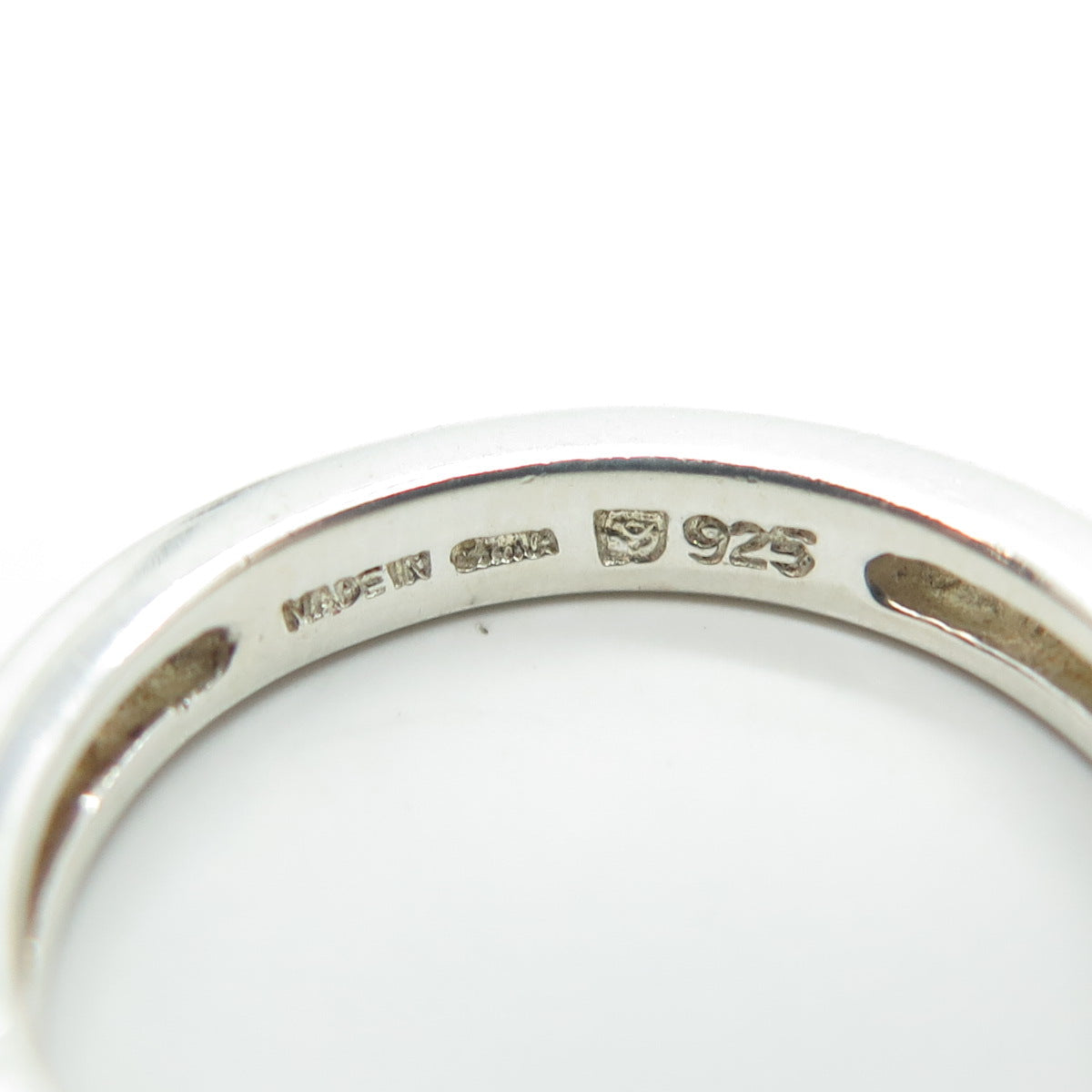 MICHELLE ALBALA 925 Sterling Silver Classic Wedding Band Ring Size 7