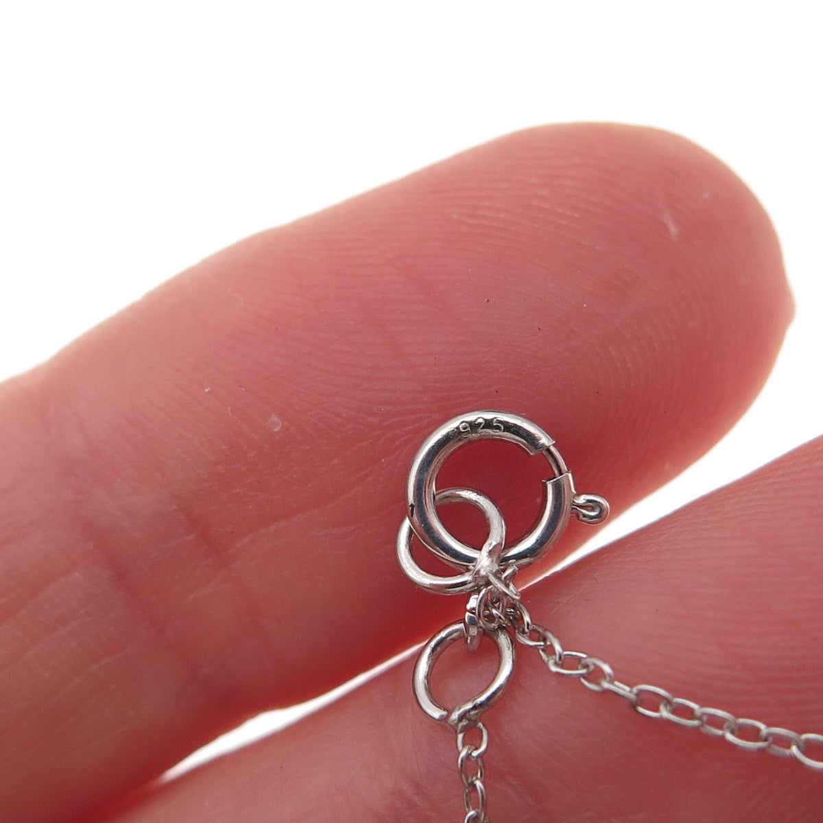 925 Sterling Silver Round-Cut Purple C Z Cable Chain Necklace 18"