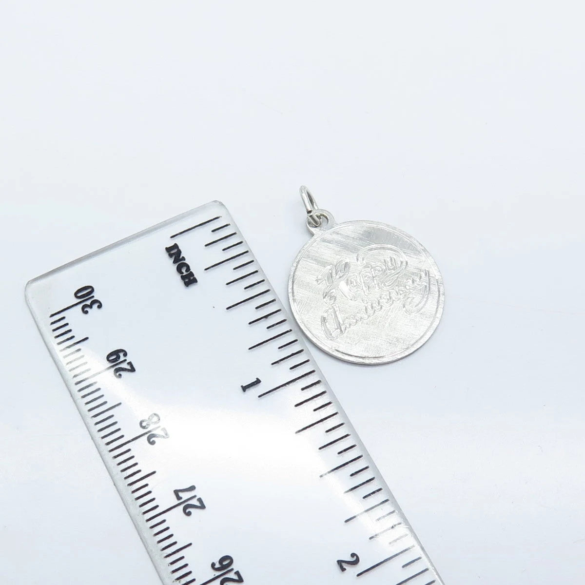 925 Sterling Silver Vintage Griffith & Sons Co "Happy Anniversary" Pendant