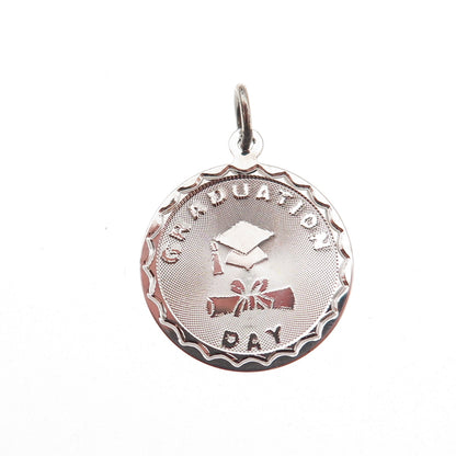 Spencer Co. 925 Sterling Silver Vintage Graduation Day Charm Pendant