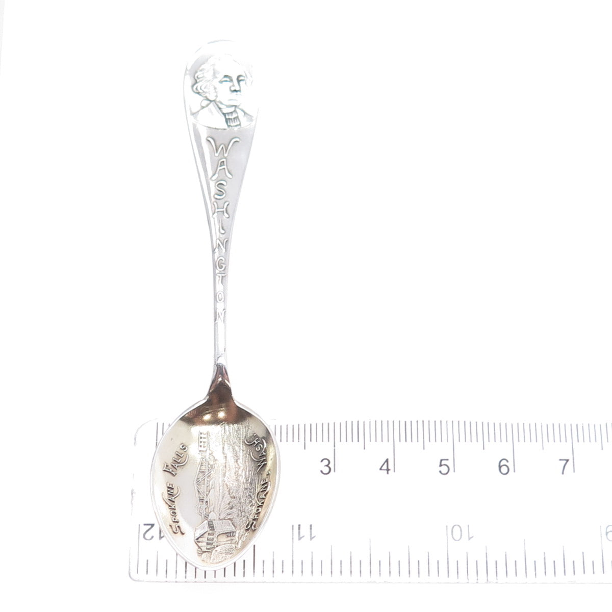 JOSEPH MAYER Sterling Antique Art Deco Washington States & Cities Coffee Spoon