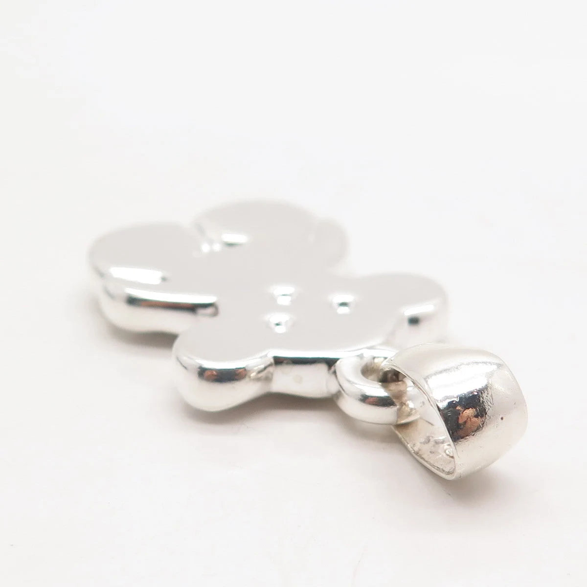 925 Sterling Silver Vintage Bear Pendant