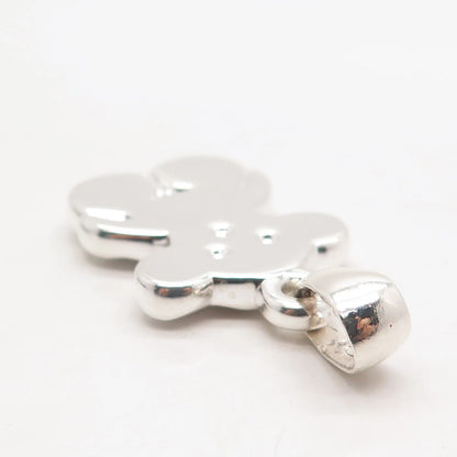 925 Sterling Silver Vintage Bear Pendant
