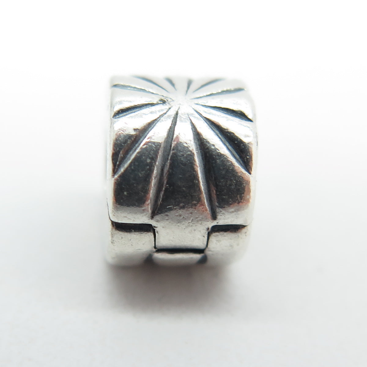 PANDORA 925 Sterling Silver Sunburst Clip Charm