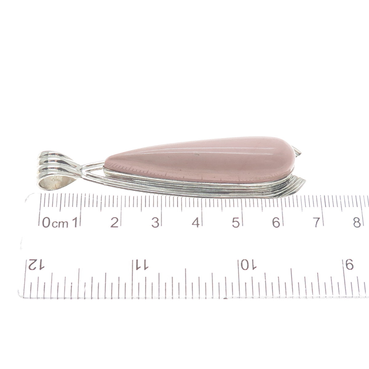 JAY KING DESERT ROSE 925 Sterling Silver Vintage Real Rose Rhodonite Pendant