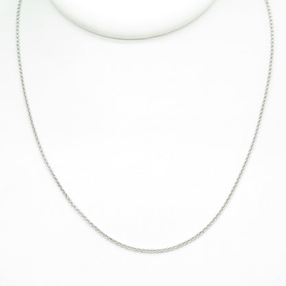 925 Sterling Silver Italy Rolo Chain Necklace 18"