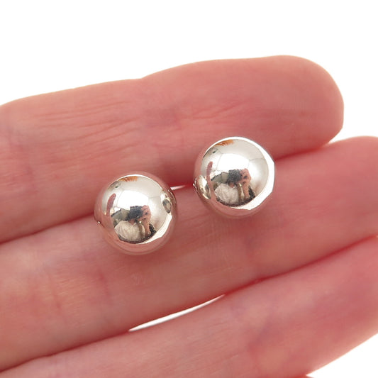 Tiffany & Co. 925 Sterling Silver Vintage HardWear 10mm Ball Stud Earrings