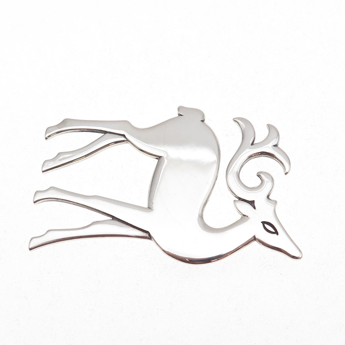 James Avery 925 Sterling Silver Vintage Reindeer Pin Brooch