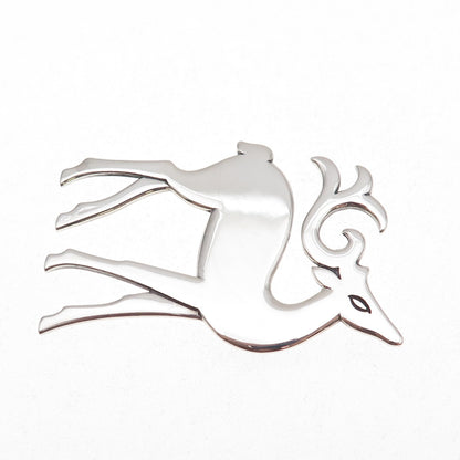 James Avery 925 Sterling Silver Vintage Reindeer Pin Brooch
