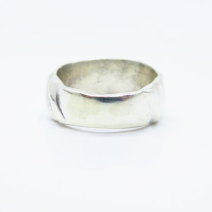 925 Sterling Silver Vintage Rubbed Ring Size 6.5