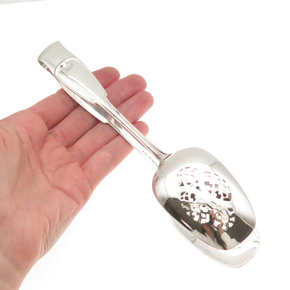 Tiffany & Co. 925 Sterling Silver Antique 1871 Palm Large Ice Serving Tongs