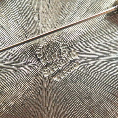 925 Sterling Silver Vintage Mexico Aztec Goddess Tribal Pin Brooch / Pendant