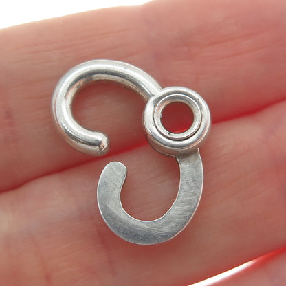 925 Sterling Silver Antique Art Deco Bracelet / Necklace Slide Lock Clasp