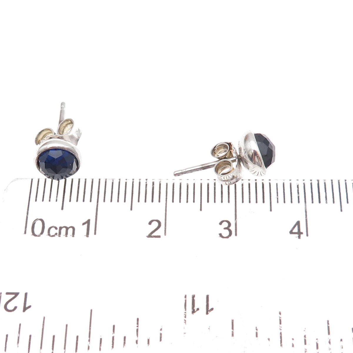 Pandora Sterling Silver Lab-Created Sapphire September Birthstone Stud Earrings