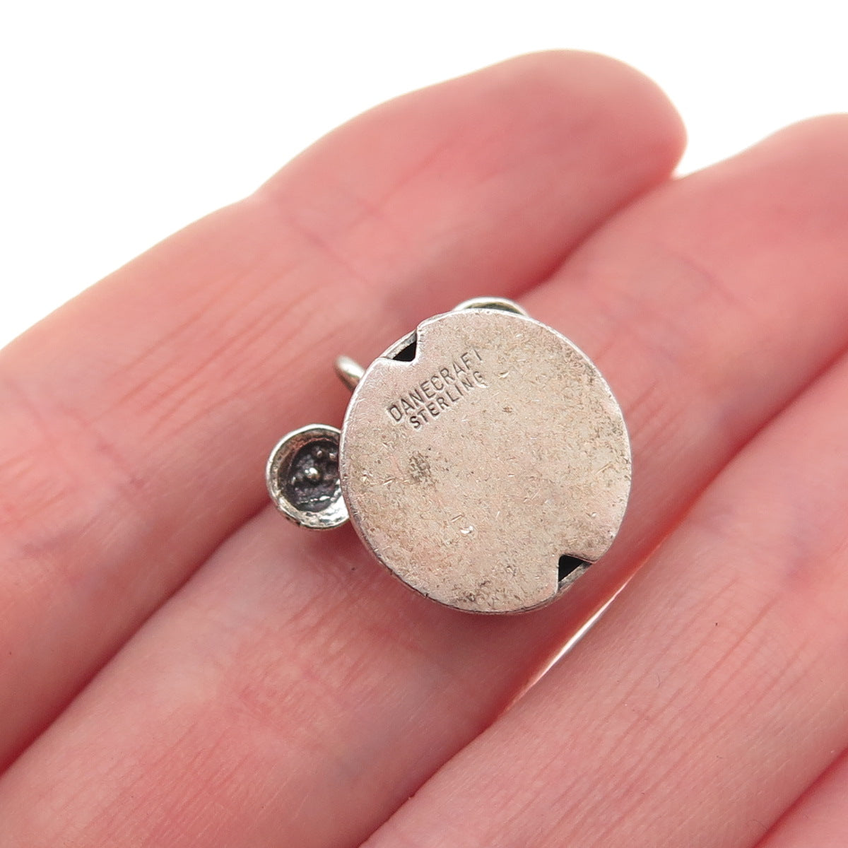 Danecraft Sterling Silver Antique Art Deco Rotary Phone 3D Mini Charm Pendant
