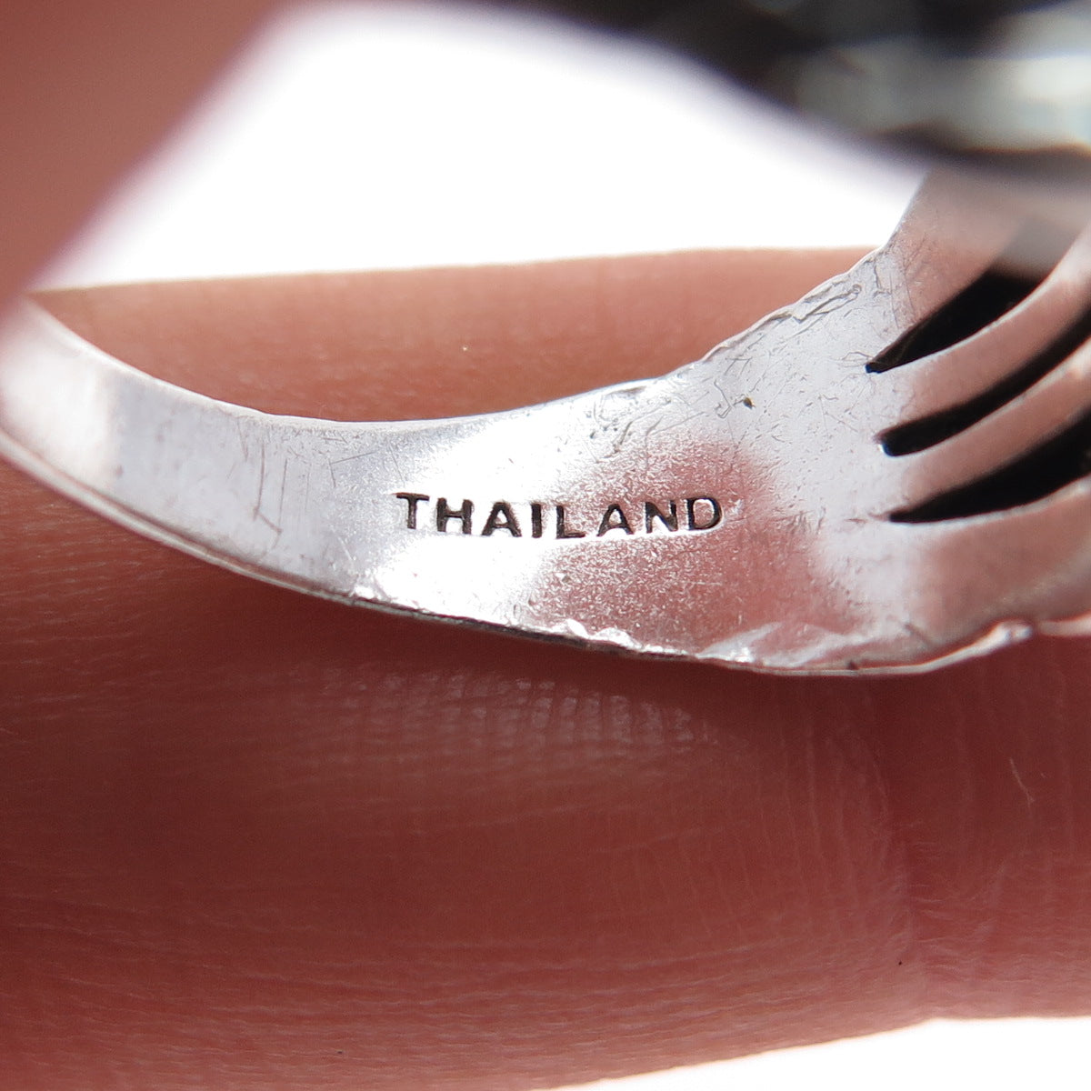 JUDITH RIPKA 925 Sterling Silver Real Sapphire Crisscross Ring Size 9