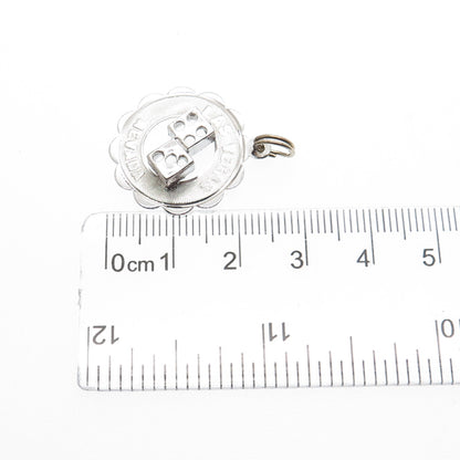 SASCO 925 Sterling Silver Vintage Las Vegas Nevada Lucky Dices Charm Pendant