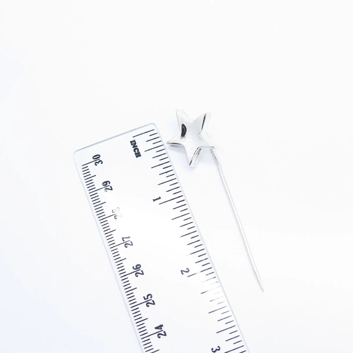 925 Sterling Silver Vintage Star Lapel Pin