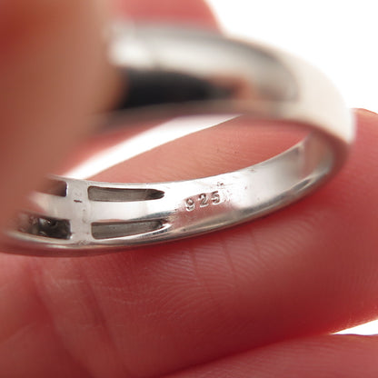 925 Sterling Silver Round-Cut C Z Ring Size 7.25